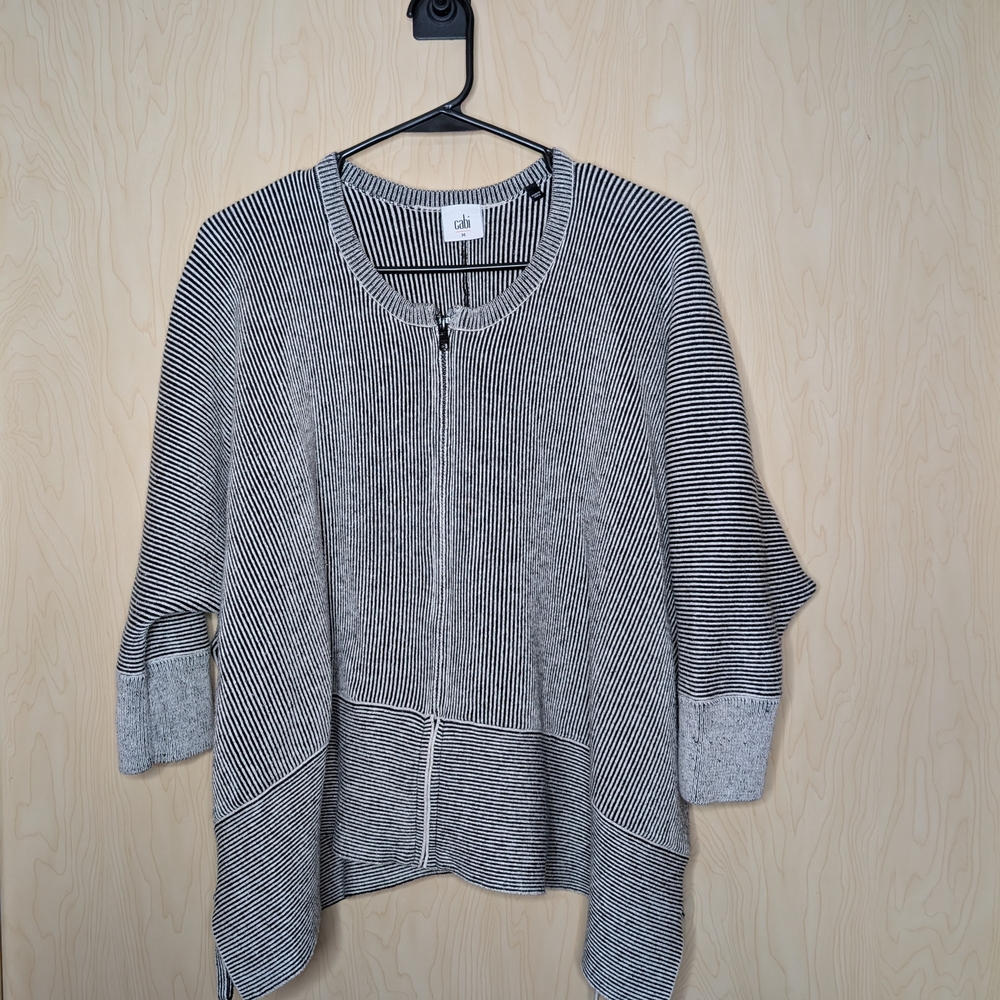 Black & White Oversized Cabi Cardigan Perfect For Layering For A Modern Look